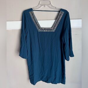 Pinkblush Teal Maternity Top Size L